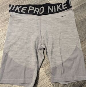 Nike Pro Women's XL Compression Shorts - Grey